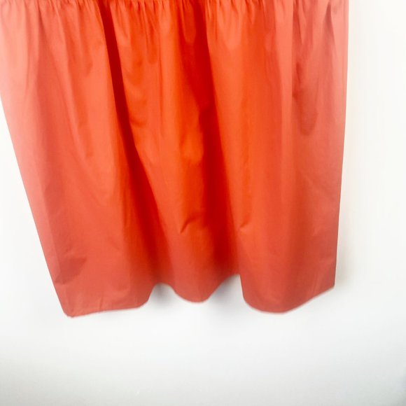 NWT WHO WHAT WEAR Dress Tiered Orange Flutter Short Sleeve A-line Midi Dress M - Picture 6 of 15